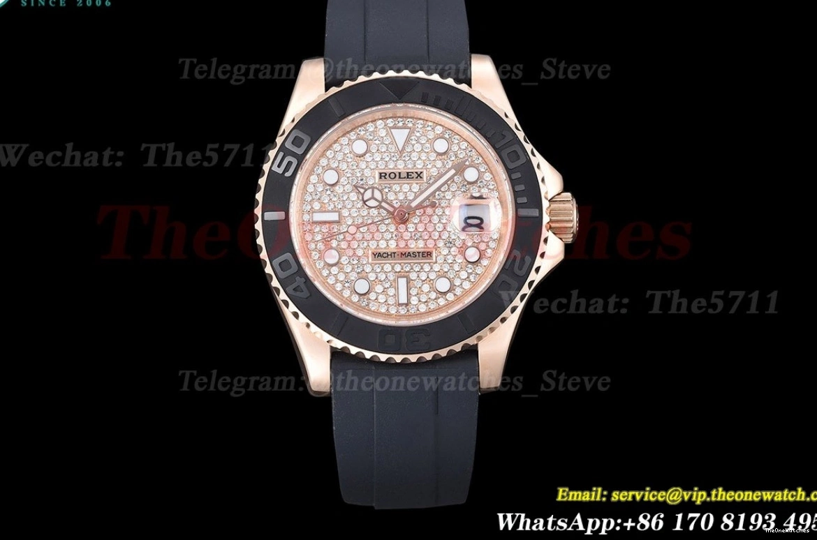 Diamond 126655 MY8215 GDF Dot Yacht-Master SS RG 40mm 0304